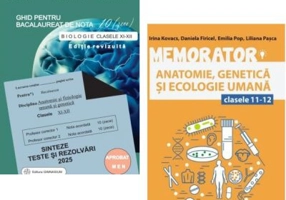Pachet Bacalaureat Biologie 2024 clasele 11-12. Ghid pentru nota 10 si Memorator
