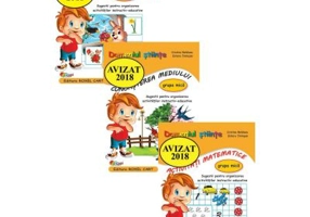 Pachet Limba si comunicare, Domeniul stiinte Activitati matematice si Cunoasterea mediului, caiete pentru grupa mica - Beldianu Cristina