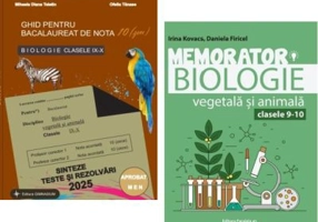 Pachet Bacalaureat Biologie 2025 clasele 9-10. Ghid pentru nota 10 si Memorator - Stelica Ene, Irina Kovacs