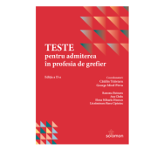 Teste pentru admiterea in profesia de grefier