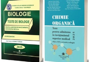 Pachet de teste Chimie organica si Biologie pentru admiterea in invatamantul superior medical 2023