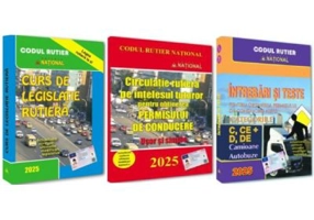 Pachet 2024. Intrebari, teste si legislatie pentru obtinerea permisului de conducere auto. Categoriile C, CE + D, DE