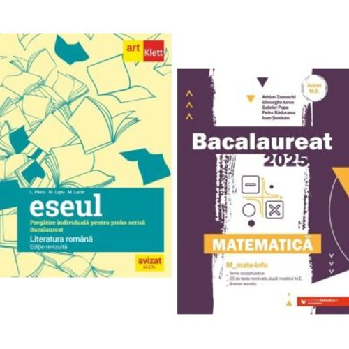 Pachet Bacalaureat 2024 Eseul. Literatura Romana si Matematica M_Mate-Info