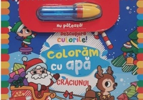 Descopera culorile! Coloram cu apa. Craciunul