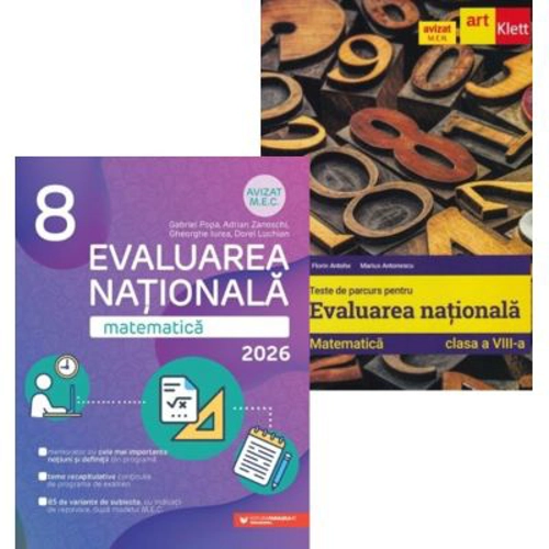 Pachet Evaluarea Nationala 2024 Matematica pentru clasa a 8-a