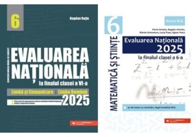 Pachet Evaluarea Nationala 2025 la finalul clasei a 6-a, Romana si Matematica