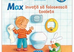 Max invata sa foloseasca toaleta