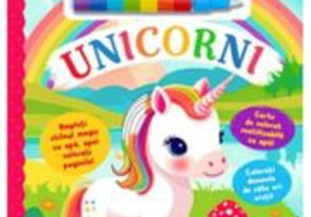 Unicorni. Carte de colorat cu apa. Buddy