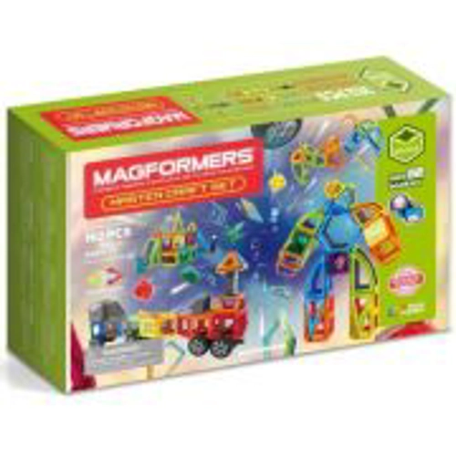 Joc magnetic de constructie, set - Gigantic, 162 piese, Magformers Master Craft