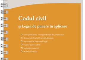 Codul civil și Legea de punere în aplicare. Actualizat la 8 ianuarie 2026 - spiralat - Hardcover - *** - Hamangiu