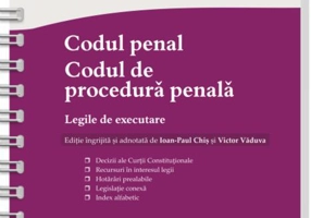 Codul penal. Codul de procedură penală. Legile de executare. Actualizat 8 ianuarie 2026 - Spiralat - Hardcover - Ioan-Paul Chiș, Victor Văduva - Hamangiu