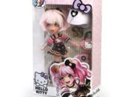 Hello Kitty, Papusa Manga Golden Diva Roller cu accesorii