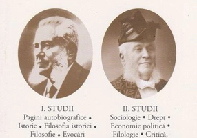 A.D. Xenopol. Opere (Vol.I+II) Studii