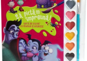 Disney. Vampirina. Să pictăm împreună! Carte de colorat cu pensulă și acuarele (format mic)
