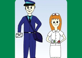 Meseriile. Bloc de colorat