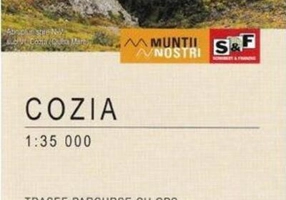 Munții Cozia. Hartă de drumeție