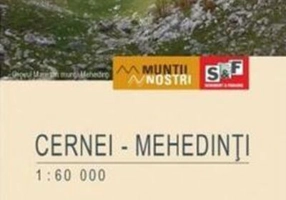 Munții Cernei-Mehedinți. Hartă de drumeție