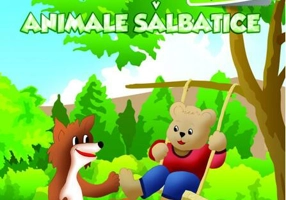 Animale sălbatice. Carte de colorat cu abțibilduri