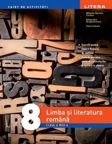 Limba și literatura română. Caiet de activități, Clasa a VIll-a