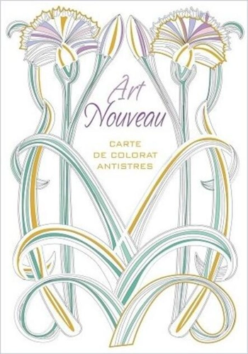 Art Nouveau. Carte de colorat antistres