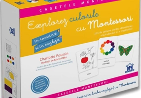 Explorez culorile cu Montessori. 163 de jetoane pentru dezvoltarea vocabularului și a creativității (în română și engleză)