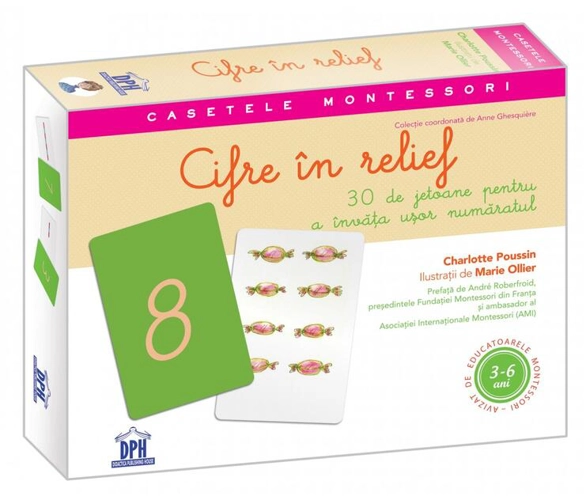 Cifre în relief: 30 de jetoane pentru a învăța ușor număratul