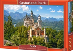 Puzzle 500 piese „View of the Neuschwanstein Castle, Germany”