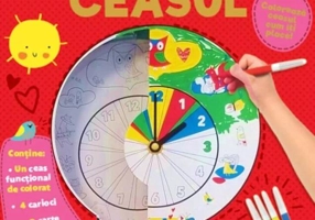Învăț să citesc ceasul. Colorează ceasul cum îți place